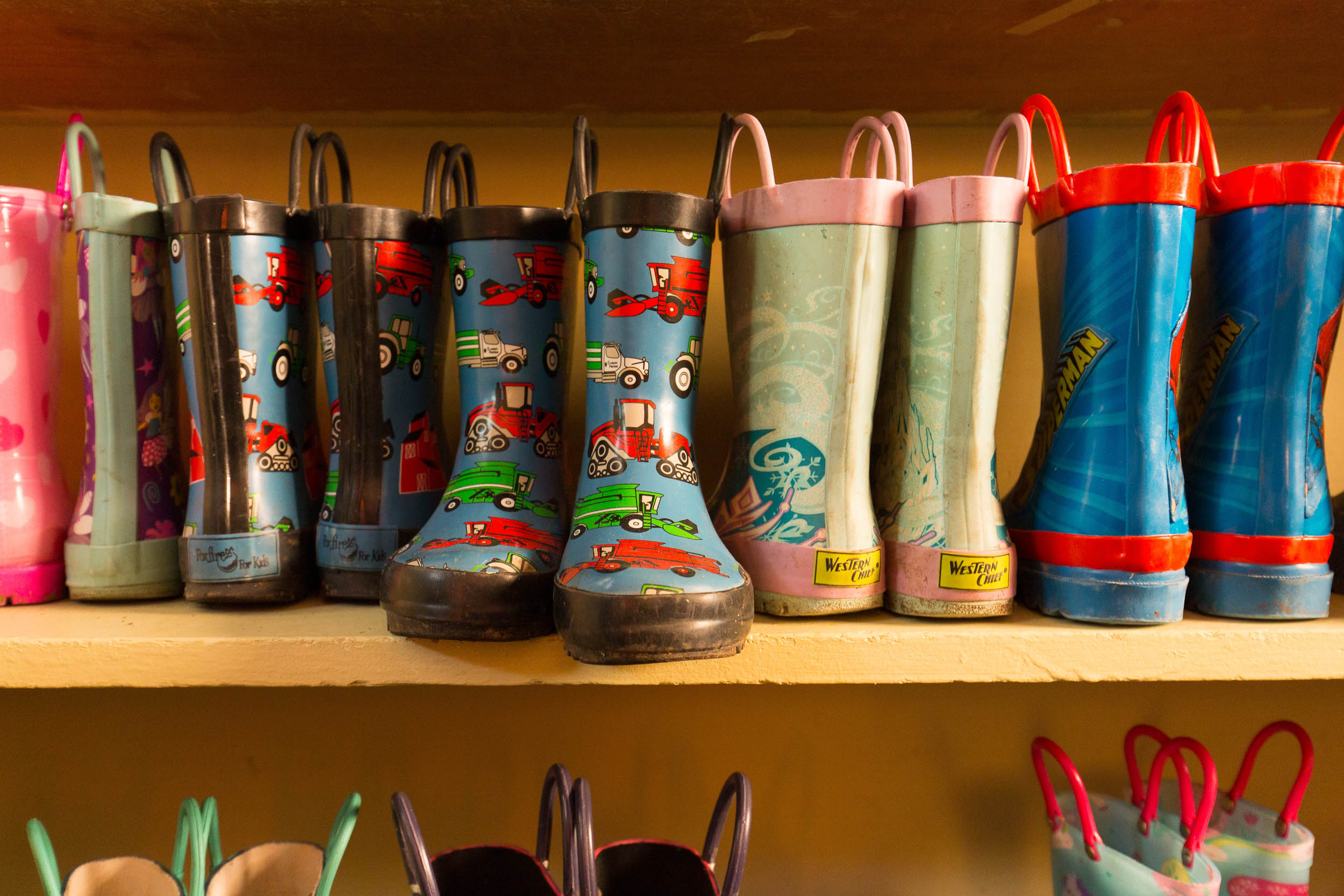 Westfield Friends School rain boots Michael Branscom Photography.