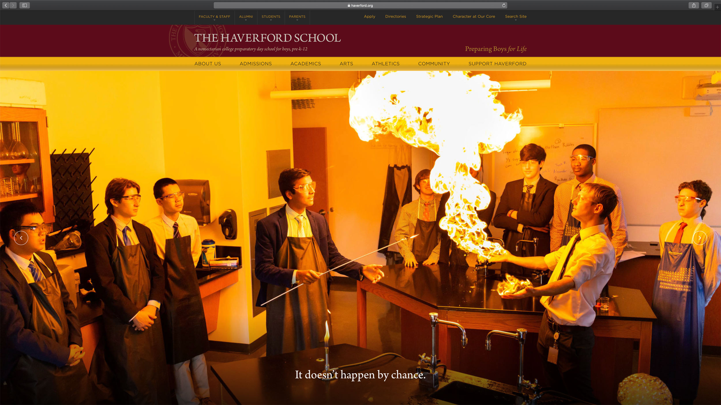 The Haverford School Website, Michael Branscom Photography.