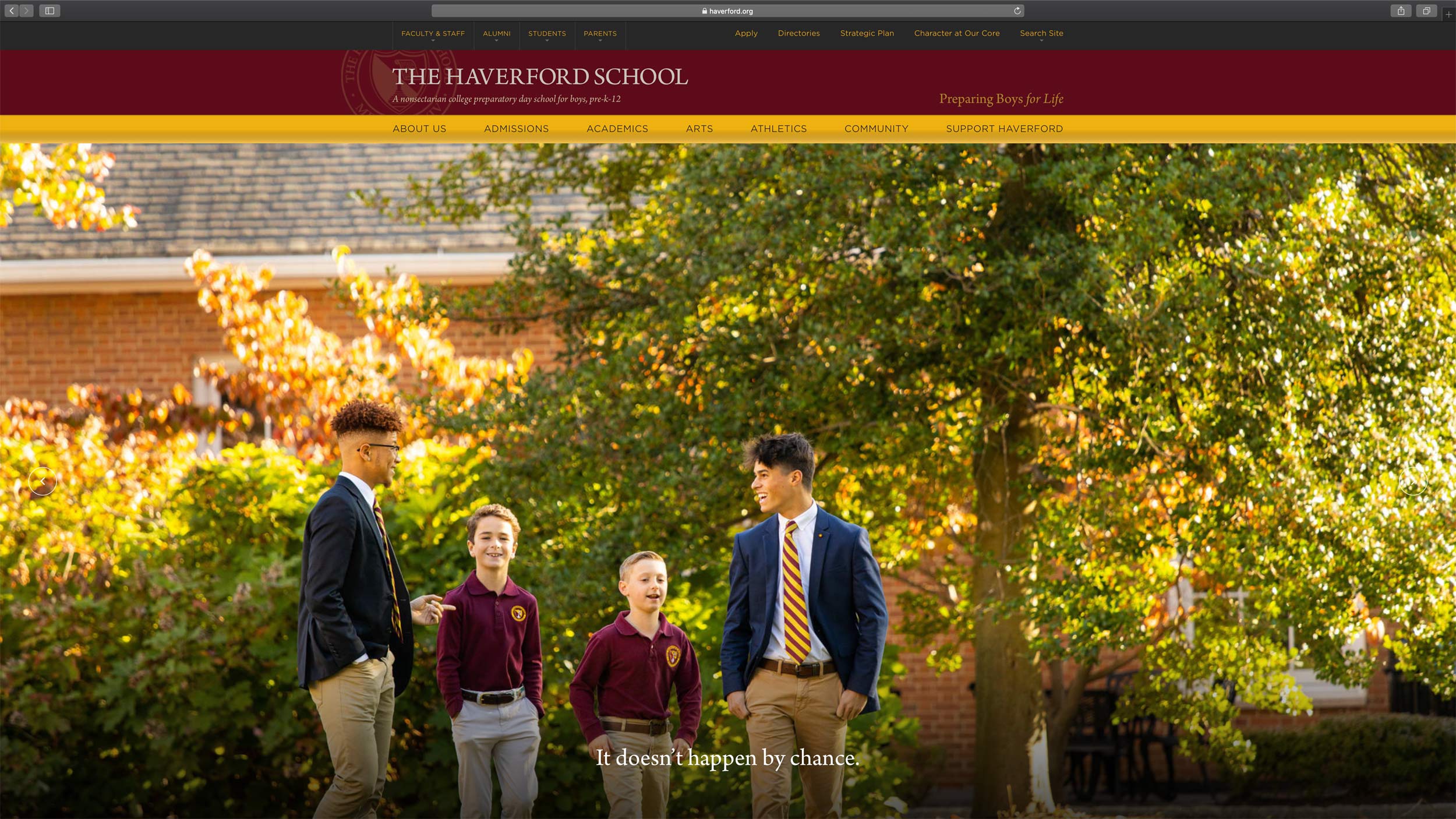 The Haverford School Website, Michael Branscom Photography.