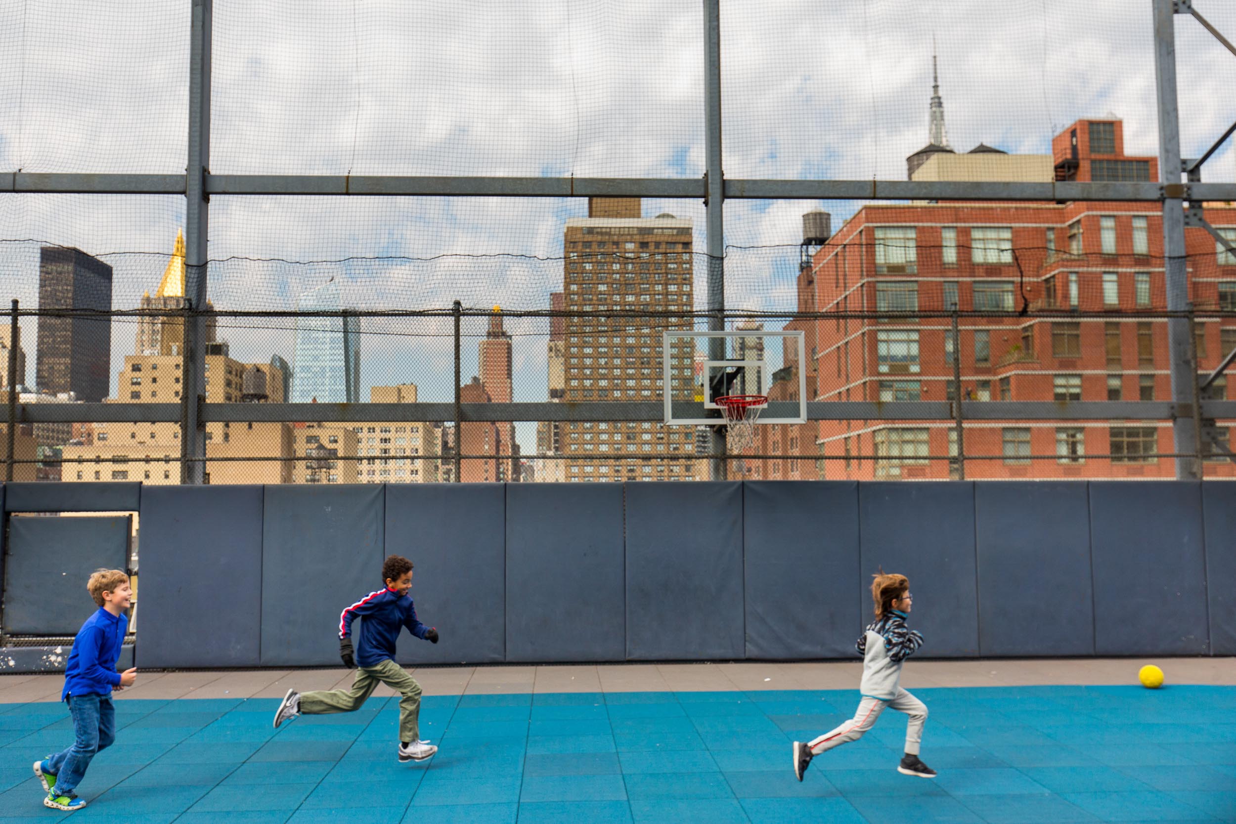 Churchill School New York rooftop recess Michael Branscom Photography.