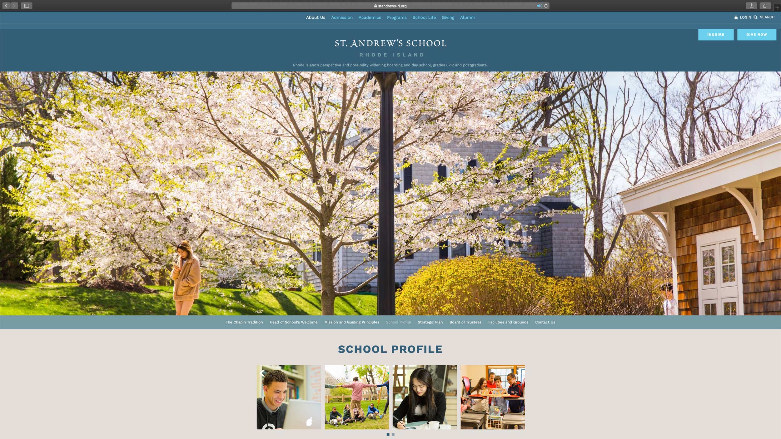 St. Andrews School, Rhode Island, Michael Branscom Photography.